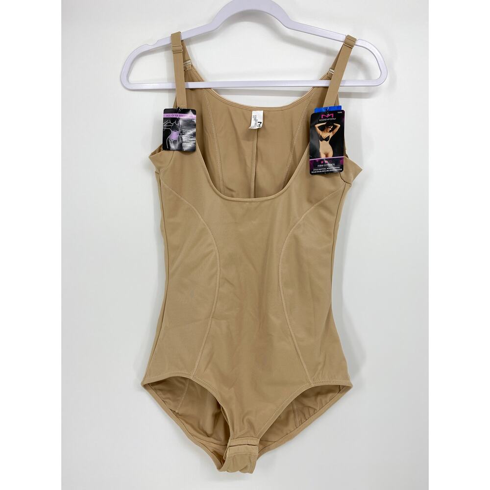 Maidenform Beige Nude XL Firm Control Body Briefer Waist Cincher Shaper NEW